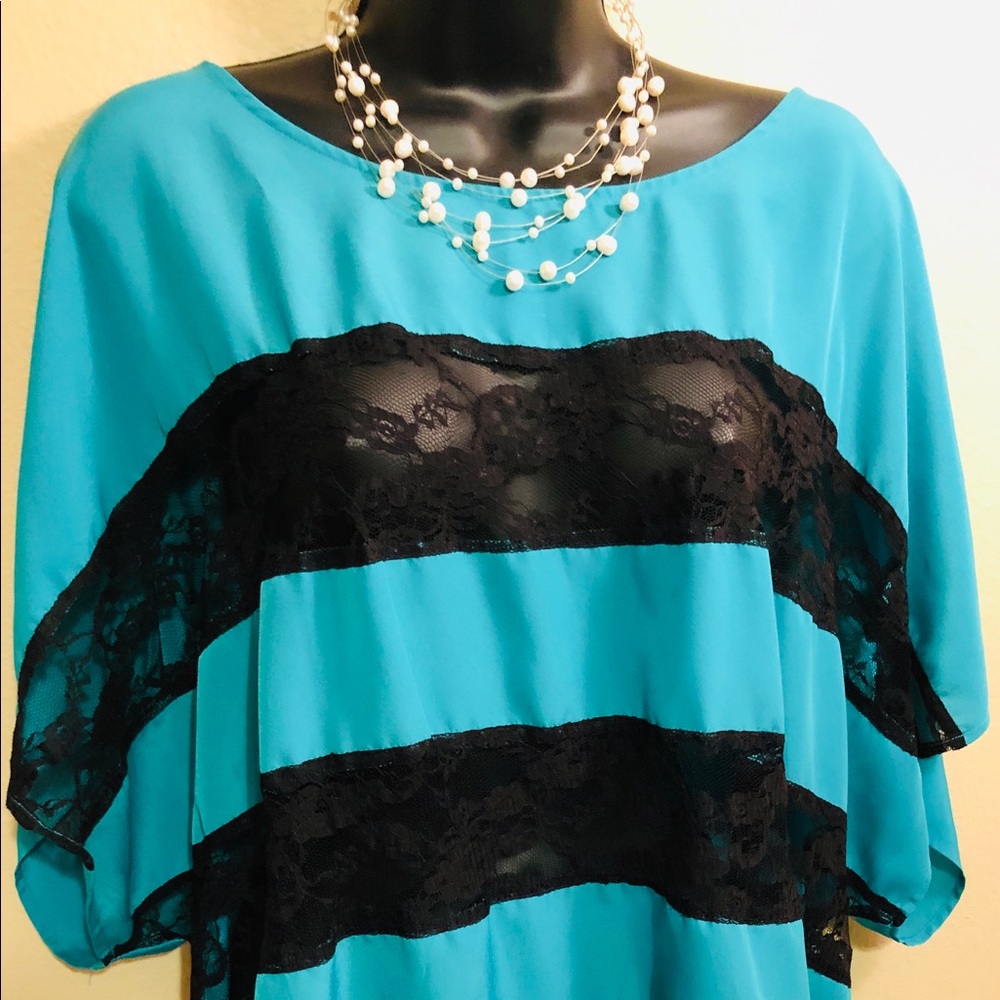 Torrid Lace Panel Blouse